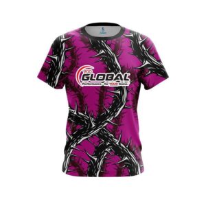Rock And Roll Pink Thorns CoolWick Bowling Jersey