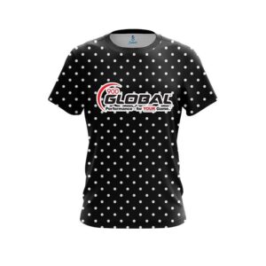 900 Global Black And White Dots CoolWick Bowling Jersey