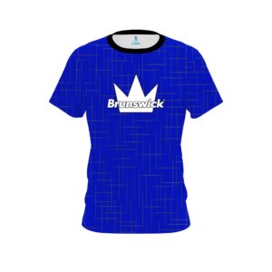 Brunswick Rising Blue CoolWick Bowling Jersey
