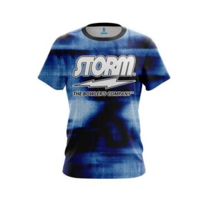 Canvas Blue CoolWick Bowling Jersey
