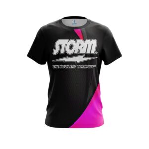 Carbon Pink Swirl CoolWick Bowling Jersey
