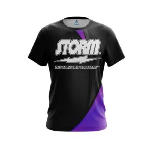 Carbon Purple Swirl CoolWick Bowling Jersey
