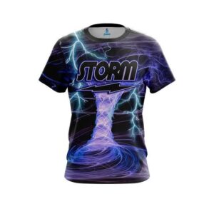 Electrical Tornado Black CoolWick Bowling Jersey