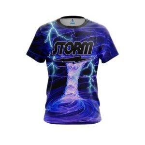 Electrical Tornado Blue CoolWick Bowling Jersey