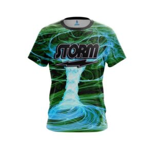 Electrical Tornado Green CoolWick Bowling Jersey