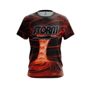 Electrical Tornado Orange CoolWick Bowling Jersey