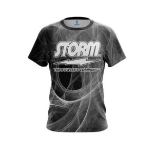 Energy Swirls Black CoolWick Bowling Jersey