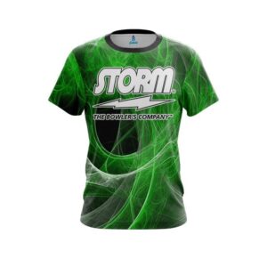 Energy Swirls Green CoolWick Bowling Jersey