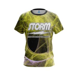 Energy Swirls Yellow CoolWick Bowling Jersey