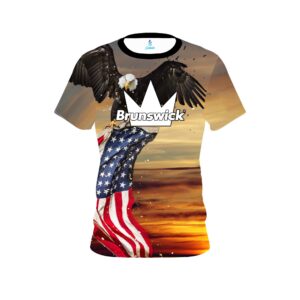 Brunswick American Eagle Sunrise CoolWick Bowling Jersey
