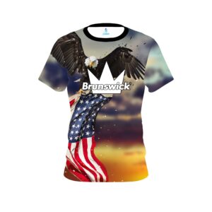 Brunswick American Eagle Sunset CoolWick Bowling Jersey