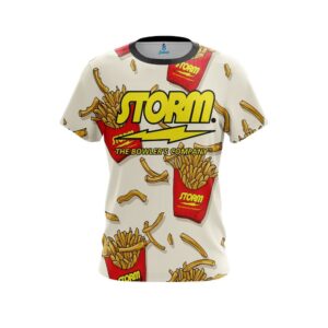 French Fries White CoolWick Bowling Jersey