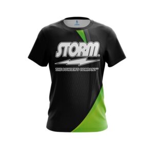 Carbon Green Swirl CoolWick Bowling Jersey