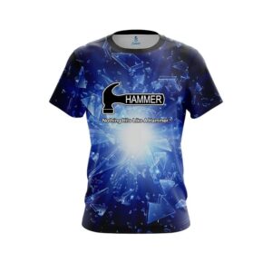 Hammer Shattered Glass Blue CoolWick Bowling Jersey