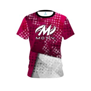 Motiv Magenta Grungey CoolWick Bowling Jersey