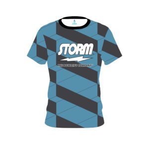 Blue Slanted CoolWick Bowling Jersey