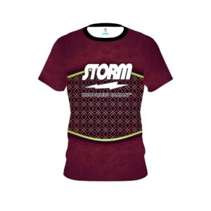 Maroon Barricade CoolWick Bowling Jersey