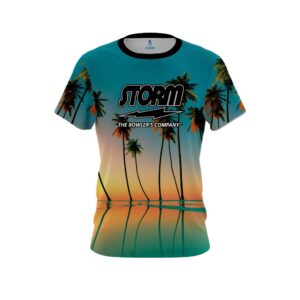 Reflection Palm Trees CoolWick Bowling Jersey