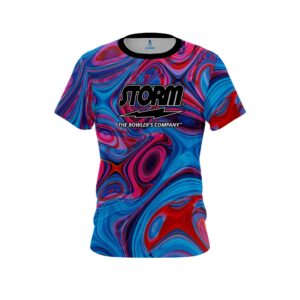 Red Pink Hallucinate CoolWick Bowling Jersey