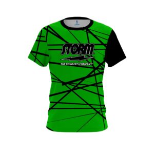 Distracted Lime Green CoolWick Bowling Jersey