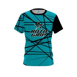 Roto Grip Distracted Teal Grungey CoolWick Bowling Jersey