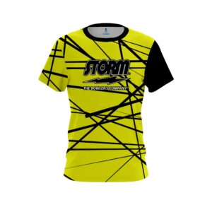 Distracted Yellow CoolWick Bowling Jersey
