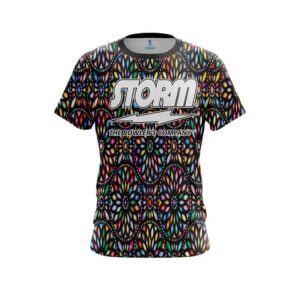 Kaleidoscope Black CoolWick Bowling Jersey