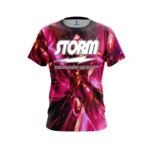 Liquid Plasma Red CoolWick Bowling Jersey