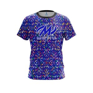 Kaleidoscope Blue CoolWick Bowling Jersey
