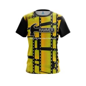 Hammer Movie Reel Yellow CoolWick Bowling Jersey