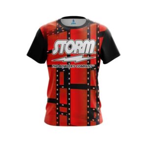Movie Reel Orange CoolWick Bowling Jersey