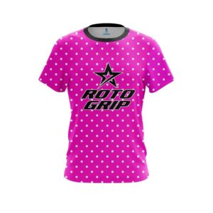 Roto Grip Pink And White Dots CoolWick Bowling Jersey