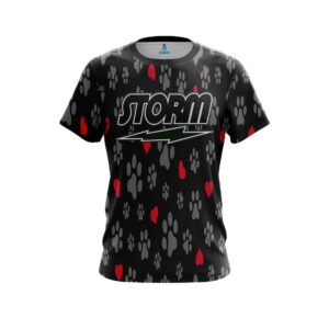 Puppy Love Black CoolWick Bowling Jersey