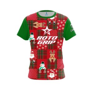 Ugly Sweater Christmas Quilt Holiday Time Bowling Jersey