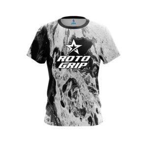 Marble Black CoolWick Bowling Jersey