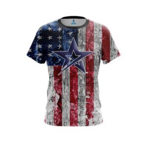 Roto Grip STAR Rustic USA Flag Shirt CoolWick Bowling Jersey