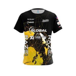 900 Global Sean Rash Gold Globe Replica CoolWick Bowling Jersey
