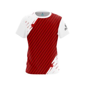 House Shot Red White CoolWick Bowling Jersey