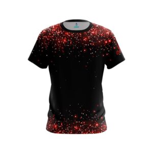 Red Glitter CoolWick Bowling Jersey