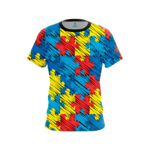 Autism Awareness Puzzle Pieces CoolWick Bowling Jersey