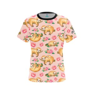 Flowery Sloths CoolWick Bowling Jersey