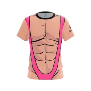 Pink Mankini CoolWick Bowling Jersey