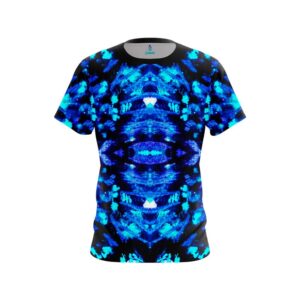 Blue Psychedelic Funk CoolWick Bowling Jersey