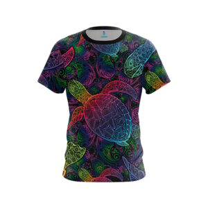 Psychedelic Turtle CoolWick Bowling Jersey