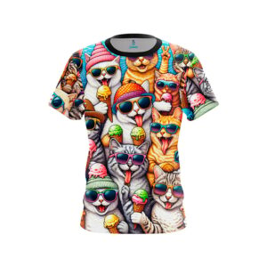 Summer Cats CoolWick Bowling Jersey