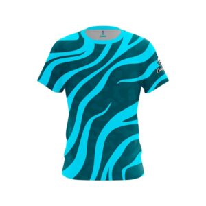 Teal Swirls CoolWick Bowling Jersey