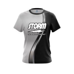 Black And Silver Helix CoolWick Bowling Jersey