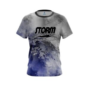 Blue And Grey Canvas CoolWick Bowling Jersey
