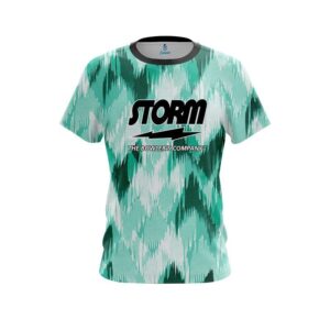 Chevron Green CoolWick Bowling Jersey