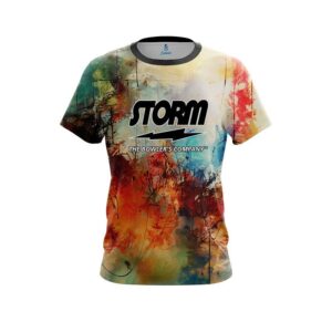 Colorful Painted Canvas Grunge CoolWick Bowling Jersey